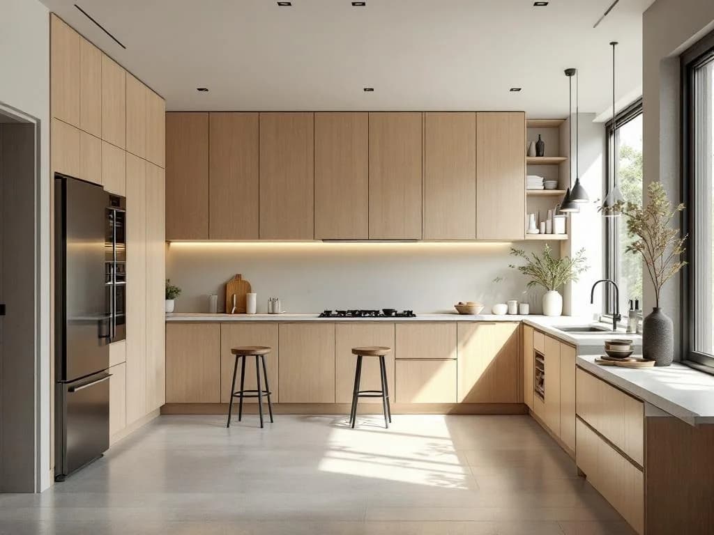 Warm kitchen study