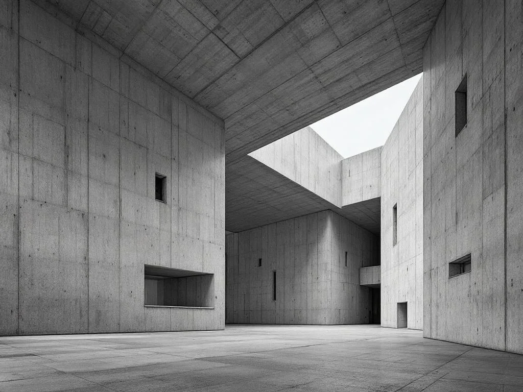 Brutalist Architecture render example