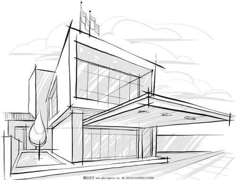 Civic landmark · sketch → render sketch