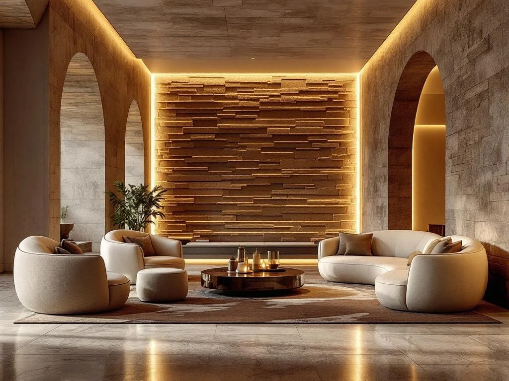 Sculpted Hotel Lobby